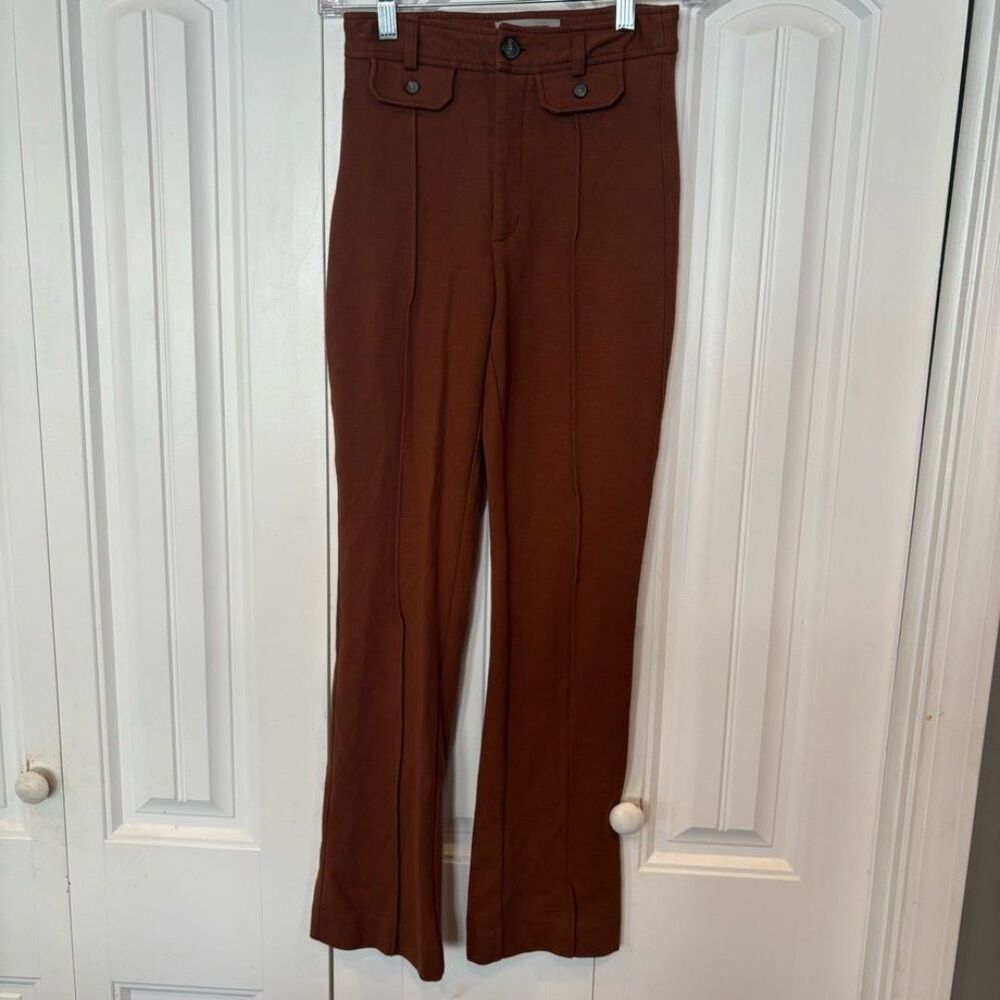 Everlane Brown The Work It Ponte Knit Pants Size 0